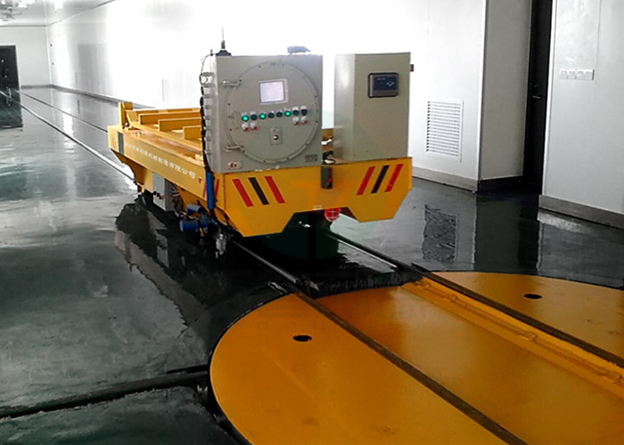 Battery powered self propelled motorized transfer trailer with intelligent charger
