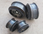 Customized single double flange casting wear-resisting train wheel