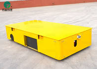 Carretilla eléctrica resistente de la plataforma del cargo plano orientable