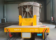 Steel Plant Heavy Duty Ladle Transport Trolley On Rails For Molten Steel Handling