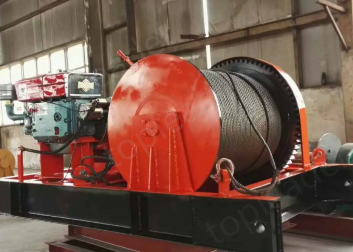 5t diesel winch wide application in Africa construction industry
