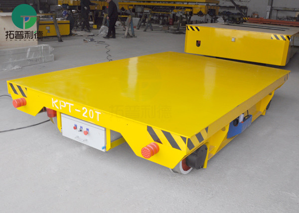 Carretilla plana del carril eléctrico de la transferencia de 35 Ton Workpiece Transport Warehouse Customized